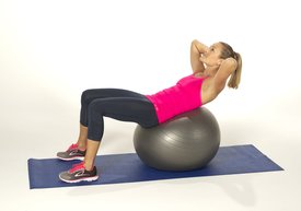 Ball Crunch exercise